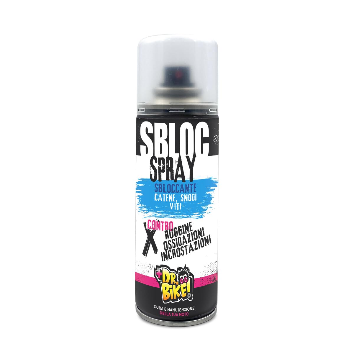 DR. BIKE Instant Motorrad Entriegelungsspray 200 ml gegen Rost, Oxidation, Verkrustungen, Schmiermittel für Ketten, Gelenke, Schrauben. Eindringen, Schmieren, Entsperren von Quietschen. Schutzwirkung von DR. BIKE