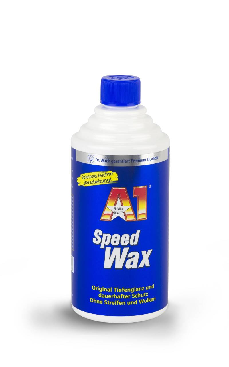 Dr. Wack – A1 Speed Wax 500 ml I Premium Auto-Wachs für langanhaltenden Schutz & original Tiefenglanz I Für alle Lacke geeignet I Hochwertige Autopflege – Made in Germany von DR. WACK