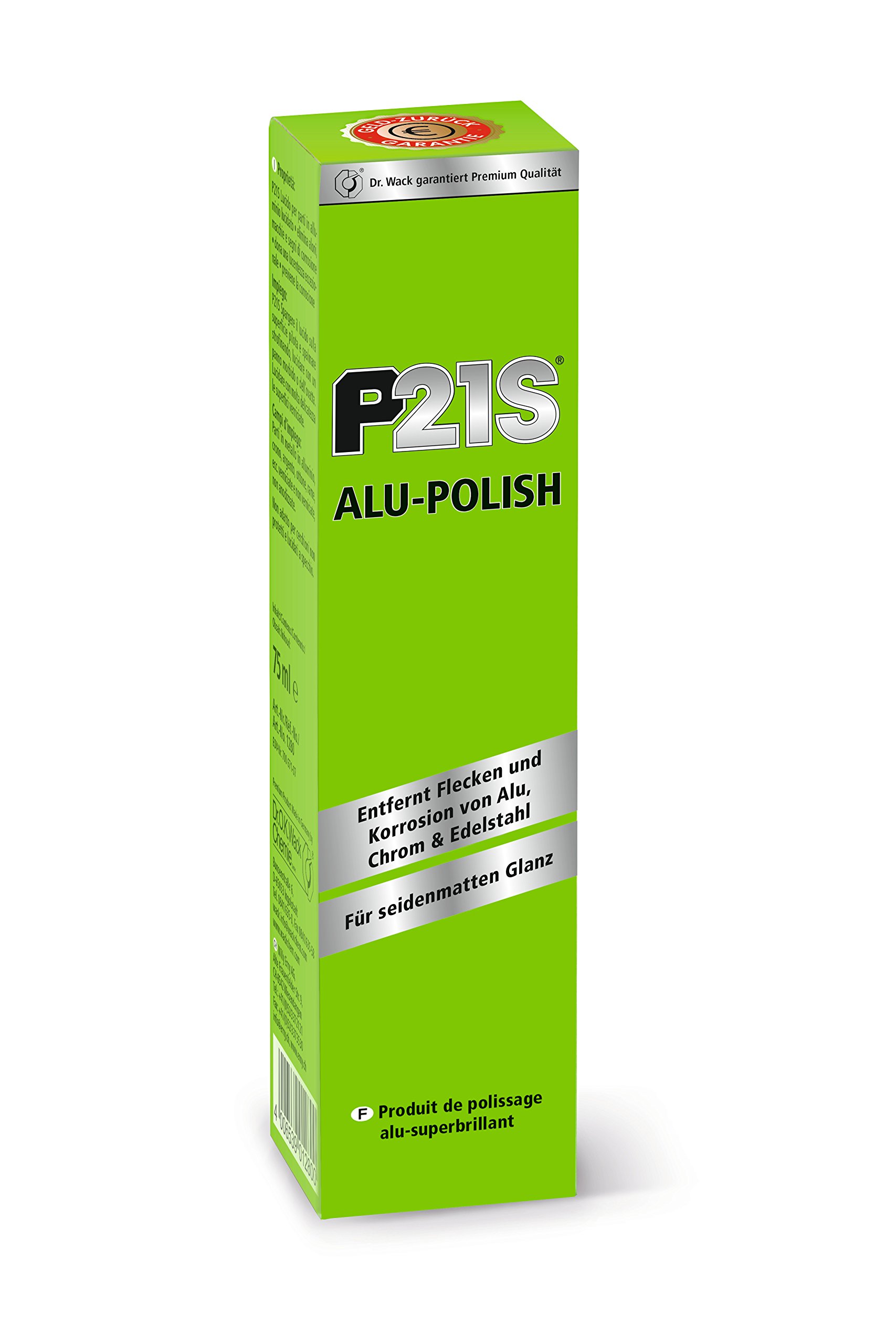 Dr. Wack – P21S Alu-Polish 75 ml I Premium Felgen-Politur für alle Felgen I Hochglanz & Schutz für alle Metallteile I Hochwertige Felgenpflege – Made in Germany von DR. WACK