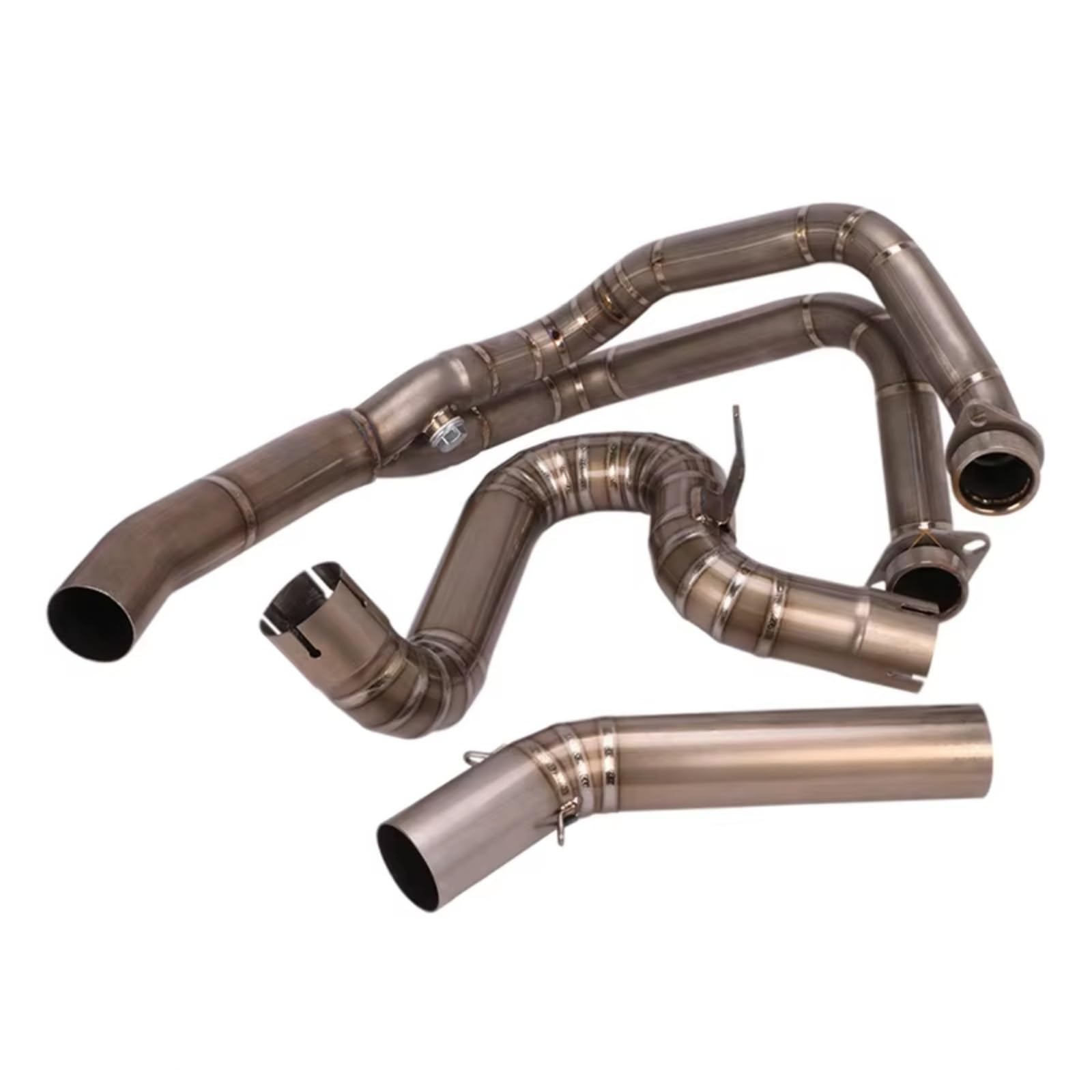 DRCIOQAZR Für F750GS F850GS 2019 2020 Motorradauspuff Für Escape Modified System Front Middle Link Pipe Schalldämpfer Motorradauspuff-Verbindungsrohr Motorrad Mittelrohr(Silver) von DRCIOQAZR