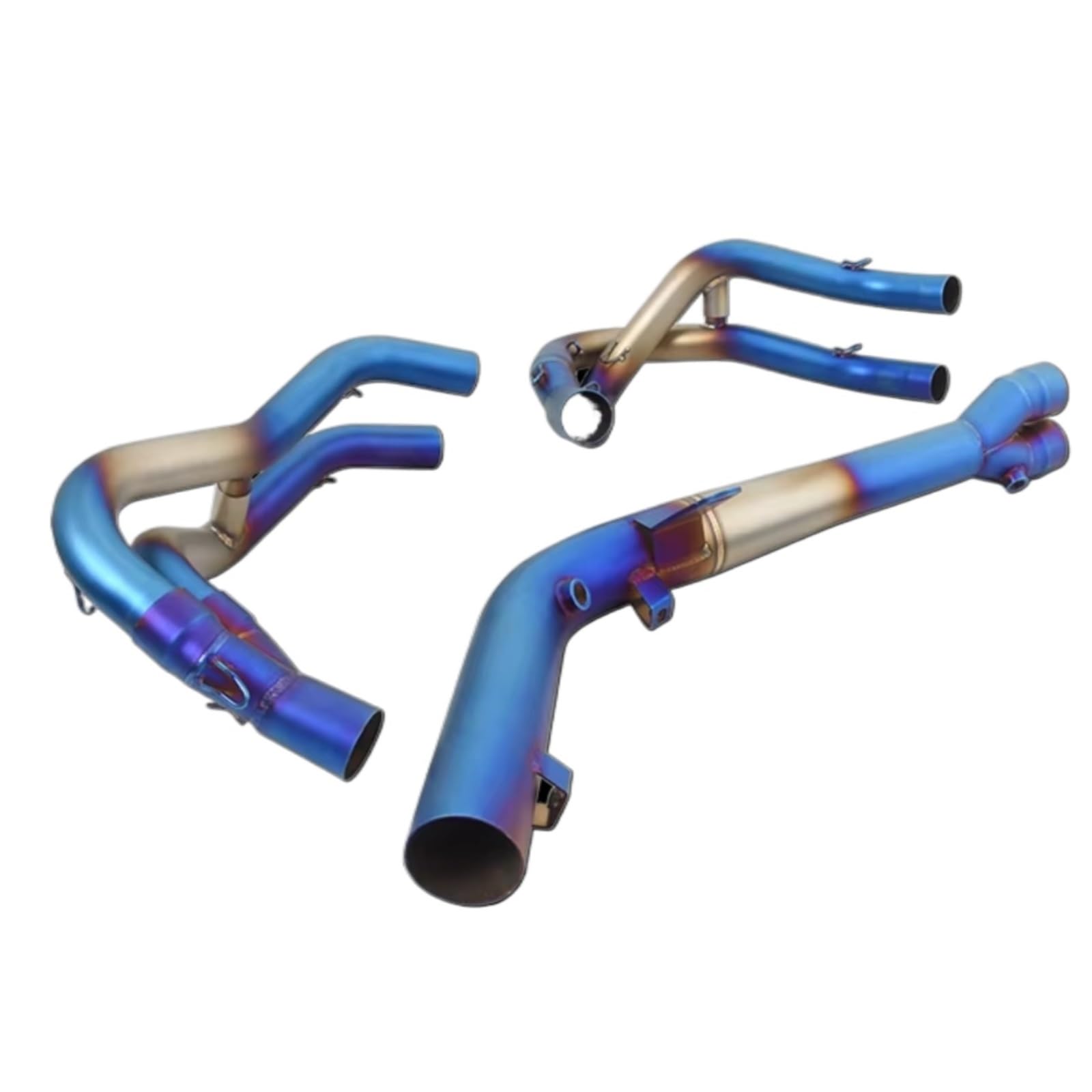 DRCIOQAZR Für Ninja Für ZX4R ZX4RR 2023 Motorradauspuff Für Escape Modify Front Link Pipe Für Connect Schalldämpfer Motorradauspuffrohr Link Für Connect Motorrad Mittelrohr von DRCIOQAZR