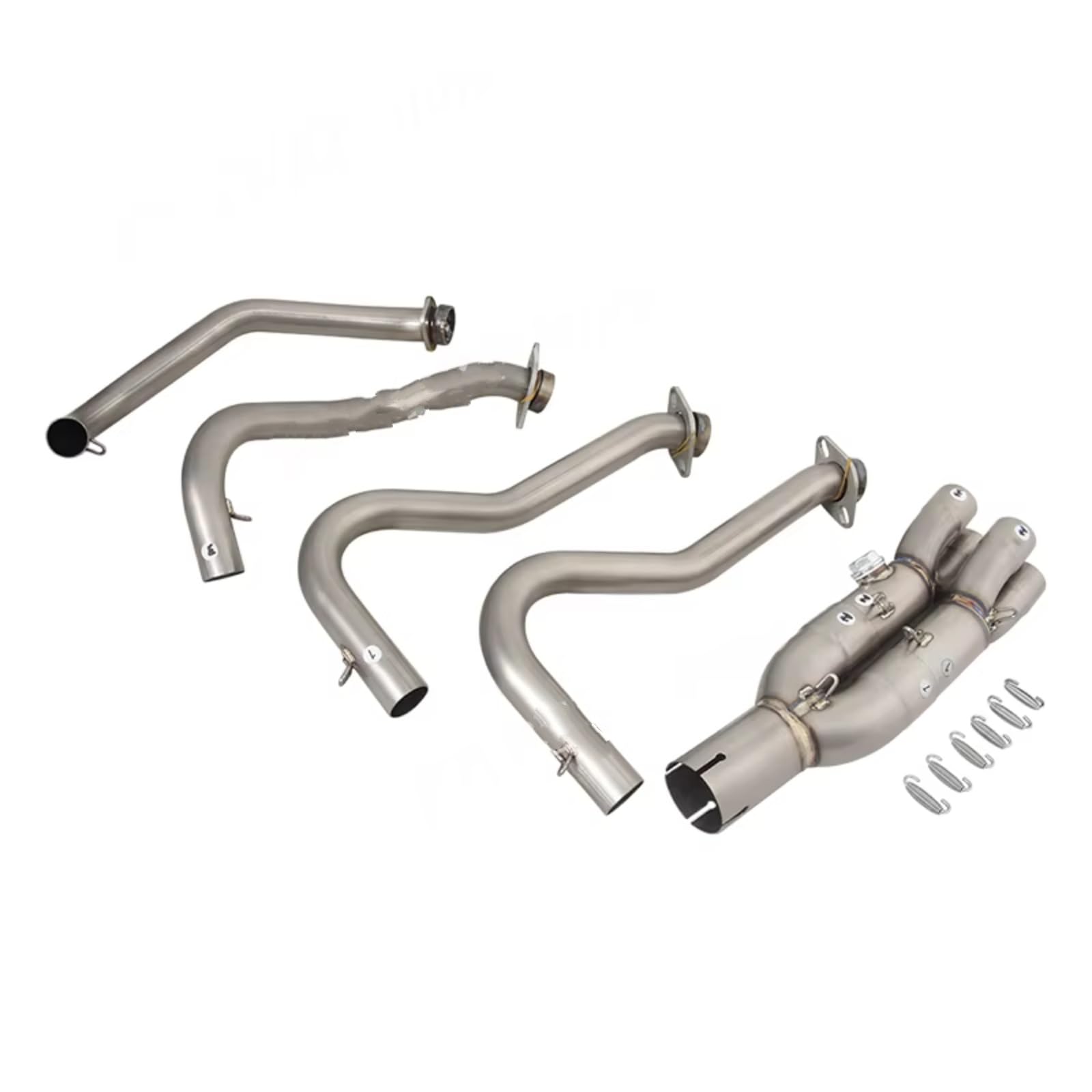 DRCIOQAZR Für Z800 2013 2014 2015 2016 Motorradauspuff Für Fluchtsystem, Vorderes Verbindungsrohr Für Connect Muffler Motorradauspuffadapteranschluss Motorrad Mittelrohr von DRCIOQAZR