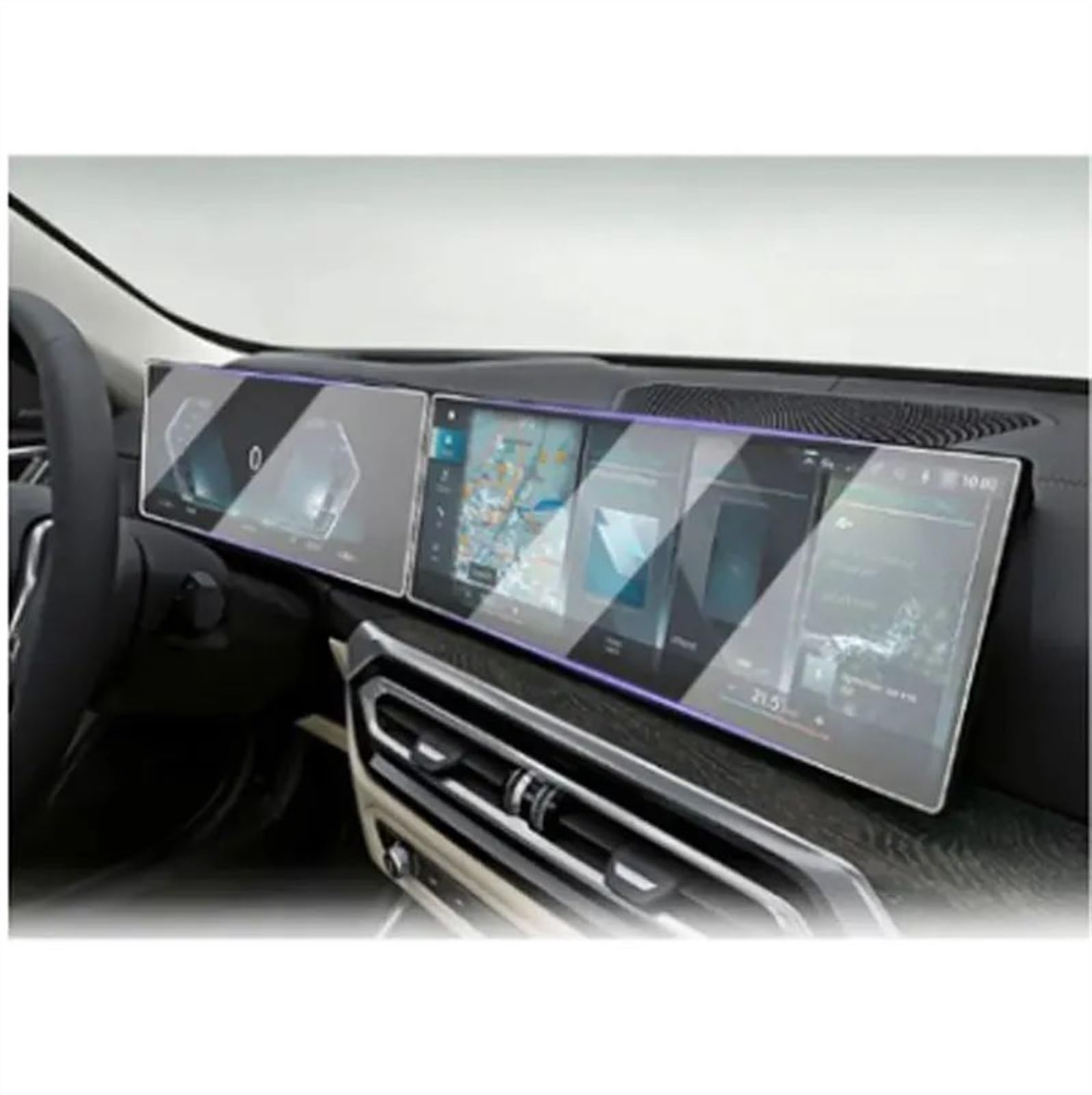 DRCIOQAZR Kompatibel Mit Für IX I4 I7 X7 2023 2024 12,3 Zoll Auto GPS-Navigation LCD-Bildschirm Displayschutzfolie Aus Gehärtetem Glas Auto Navi-Schutzfolie von DRCIOQAZR