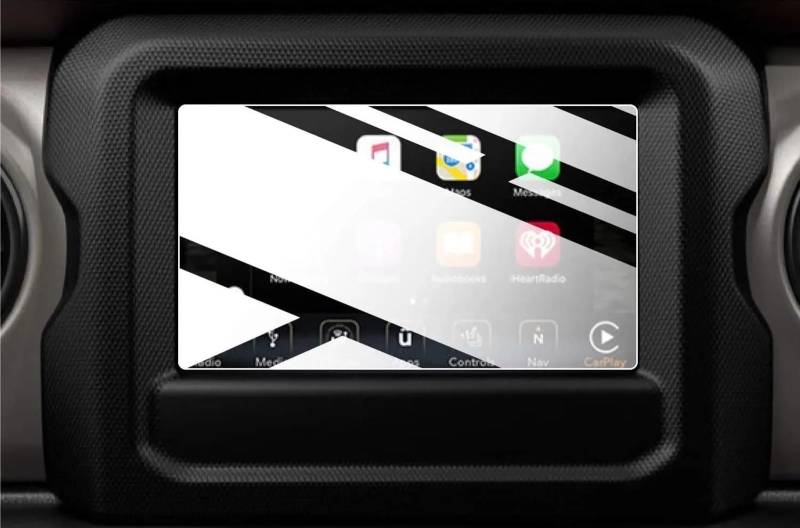 DRCIOQAZR Kompatibel Mit Jeep Für Wrangler JL 2018 2019 2020 2021 7 Zoll 8 Zoll Auto GPS-Navigation Displayschutzfolie Aus Gehärtetem Glas Auto Navi-Schutzfolie(7inch GPS) von DRCIOQAZR