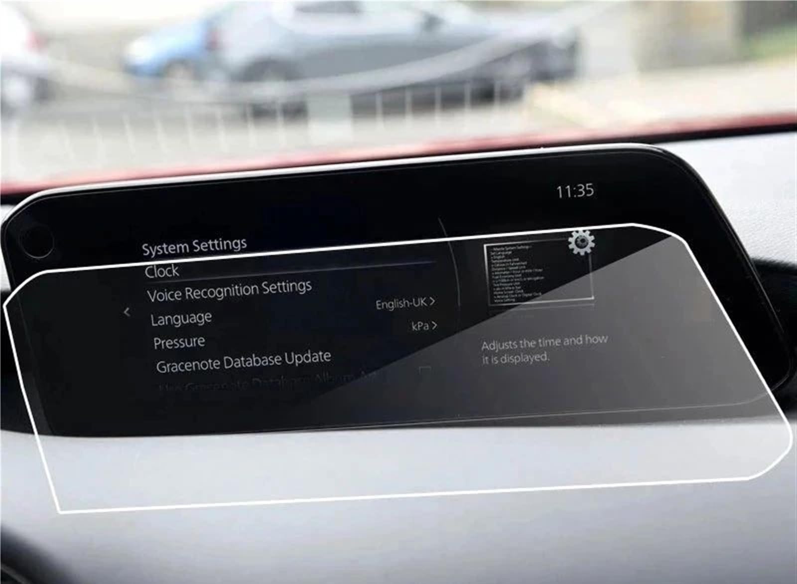 DRCIOQAZR Kompatibel Mit Mazda 3 2019 2020 2021 8,8-Zoll-Auto-GPS-Navigation Displayschutzfolie Aus Gehärtetem Glas Auto Navi-Schutzfolie von DRCIOQAZR