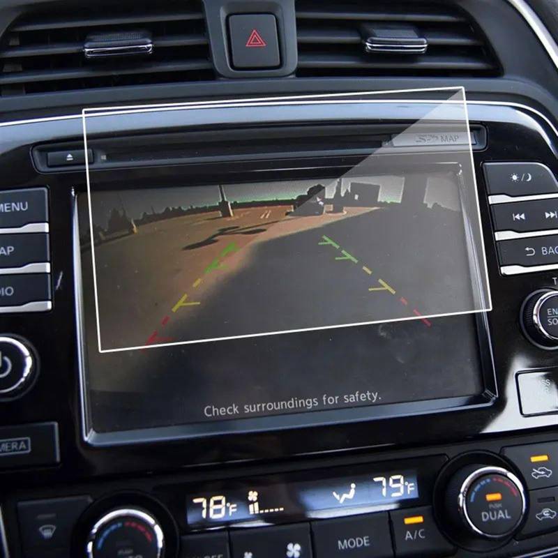 DRCIOQAZR Kompatibel Mit Nissan Für Maxima 2016 2017 2018 2019 8-Zoll-LCD-Bildschirm Mit GPS-Navigation Fürs Auto, Displayschutzfolie Aus Gehärtetem Glas Auto Navi-Schutzfolie von DRCIOQAZR