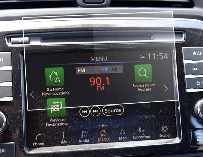 DRCIOQAZR Kompatibel Mit Nissan Für Maxima Für Murano 2020 2021 8 Zoll Auto-LCD-GPS-Navigation Und Armaturenbrett-TPU-Bildschirmschutzfolie Auto Navi-Schutzfolie von DRCIOQAZR