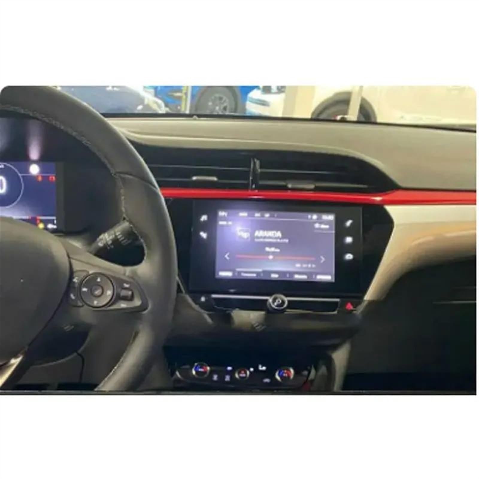 DRCIOQAZR Kompatibel Mit Opel Für Corsa GS Line Für Corsa F 2020 2021 7 Zoll Auto-GPS-Navigations-LCD-Bildschirm Displayschutzfolie Aus Gehärtetem Glas Auto Navi-Schutzfolie von DRCIOQAZR