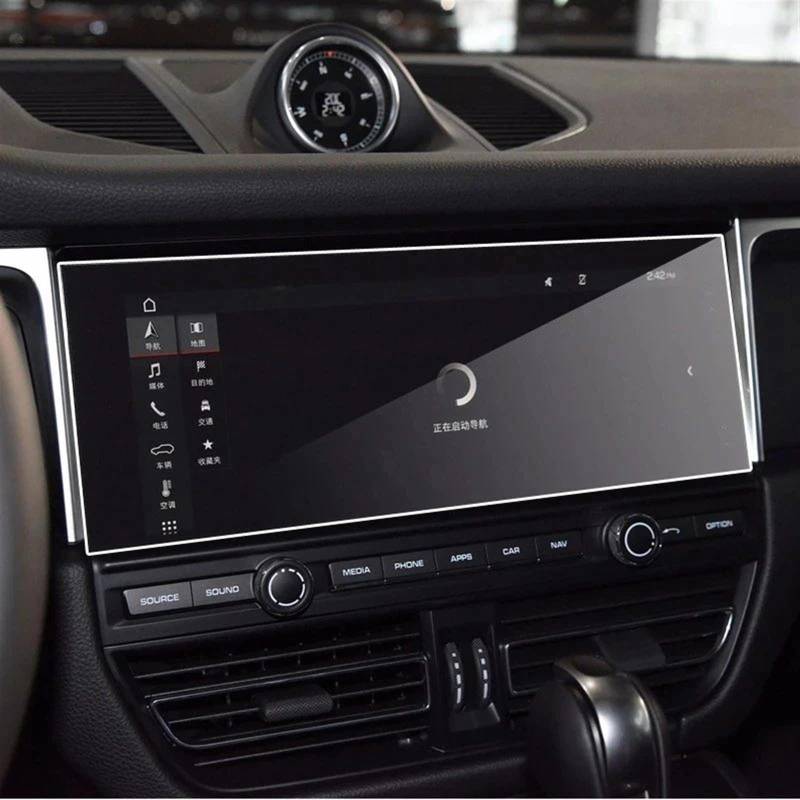 DRCIOQAZR Kompatibel Mit Porsche Für Macan 95B 2019 2020 Auto-GPS-Navigation LCD-Bildschirm Displayschutz Aus Gehärtetem Glas Auto Navi-Schutzfolie von DRCIOQAZR