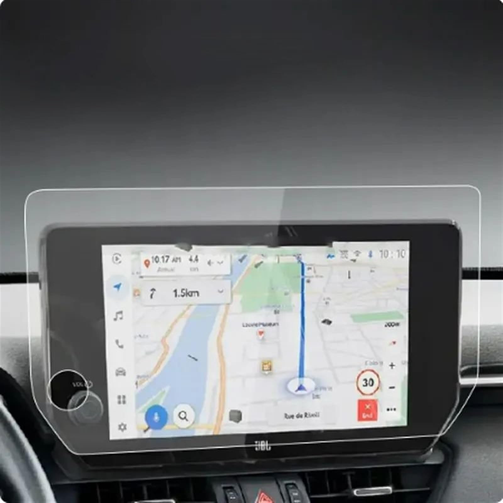 DRCIOQAZR Kompatibel Mit Toyota Für RAV4 2023 10,5 Zoll Auto GPS Navigation Display Schutzfolie PET Displayschutz Auto Navi-Schutzfolie von DRCIOQAZR