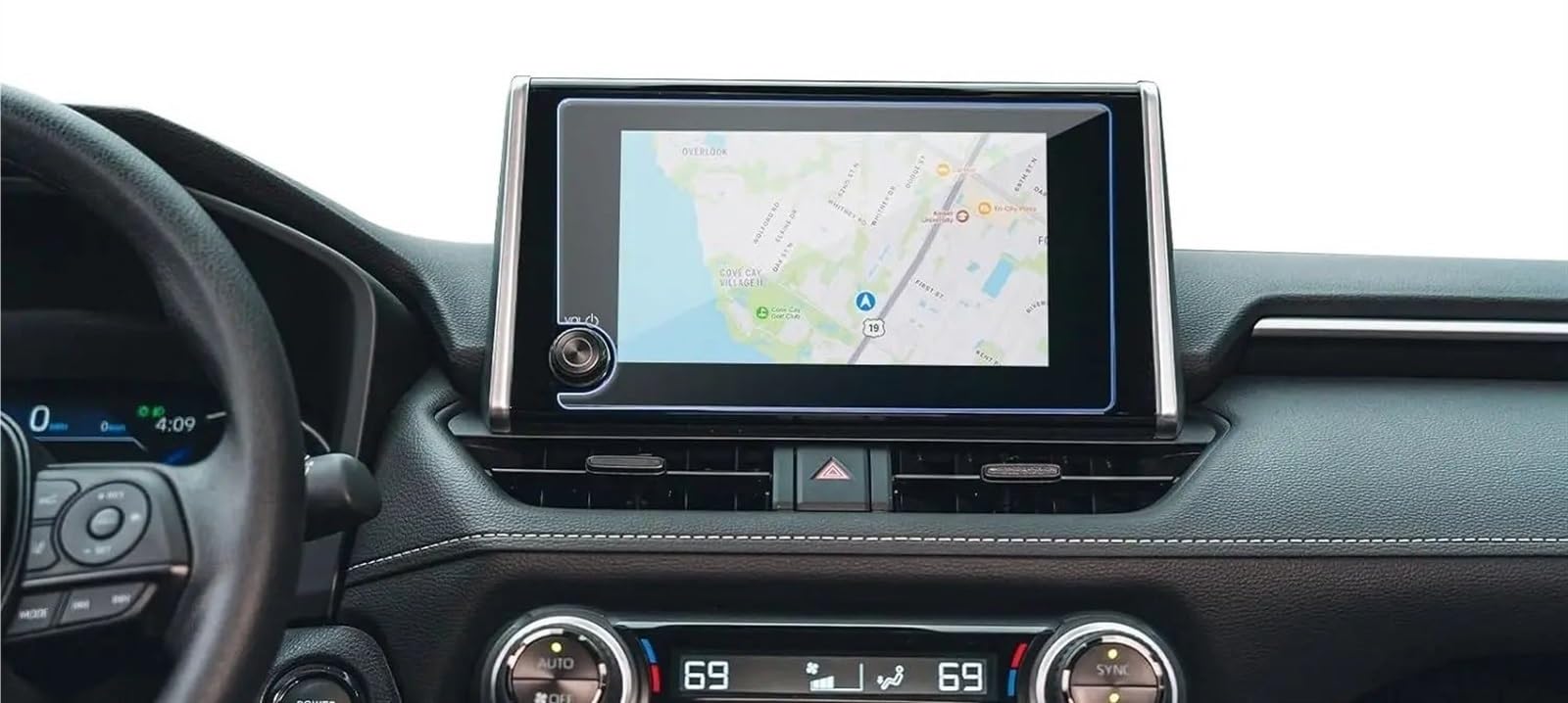 DRCIOQAZR Kompatibel Mit Toyota Für RAV4 2023 2024 Auto-GPS-Bildschirm 8 Zoll Gehärtetes Glas Schutz Auto-Innenraum Auto Navi-Schutzfolie von DRCIOQAZR