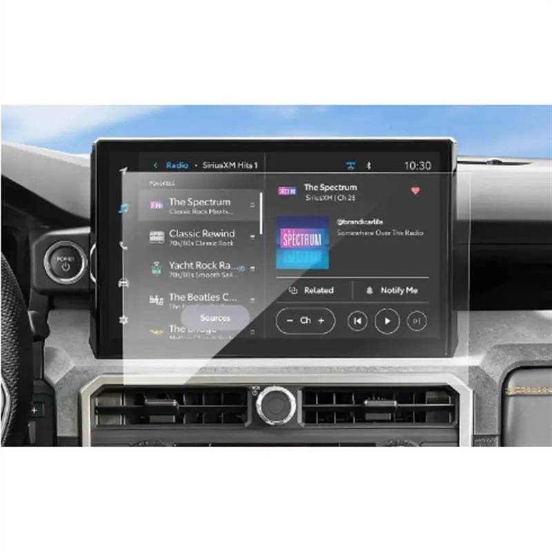 DRCIOQAZR Kompatibel Mit Toyota Für Tacoma 2024 14 Zoll Auto GPS Navigation Display Schutzfolie PET Displayschutz Auto Navi-Schutzfolie von DRCIOQAZR