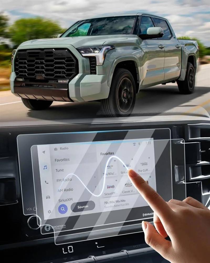 DRCIOQAZR Kompatibel Mit Toyota Für Tundra 2022 2023 2024 Auto-GPS-Schutzfolie, 8 Zoll, Gehärtetes Glas Auto Navi-Schutzfolie von DRCIOQAZR