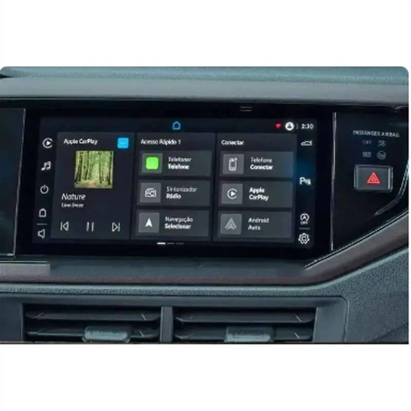 DRCIOQAZR Kompatibel Mit VW Für Novo Für Virtus 2023 10,1 Zoll Auto-Armaturenbrett GPS-Navigation LCD-Bildschirm Gehärtetes Glas Displayschutzfolie Auto Navi-Schutzfolie(GPS) von DRCIOQAZR