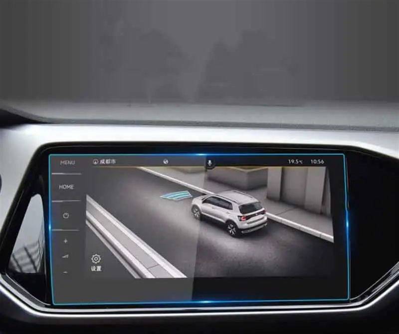 DRCIOQAZR Kompatibel Mit VW Für Taos Für T-Cross 2022 Auto-GPS-Navigation Und Armaturenbrett-Displayschutzfolie Aus Gehärtetem Glas Auto Navi-Schutzfolie(GPS) von DRCIOQAZR