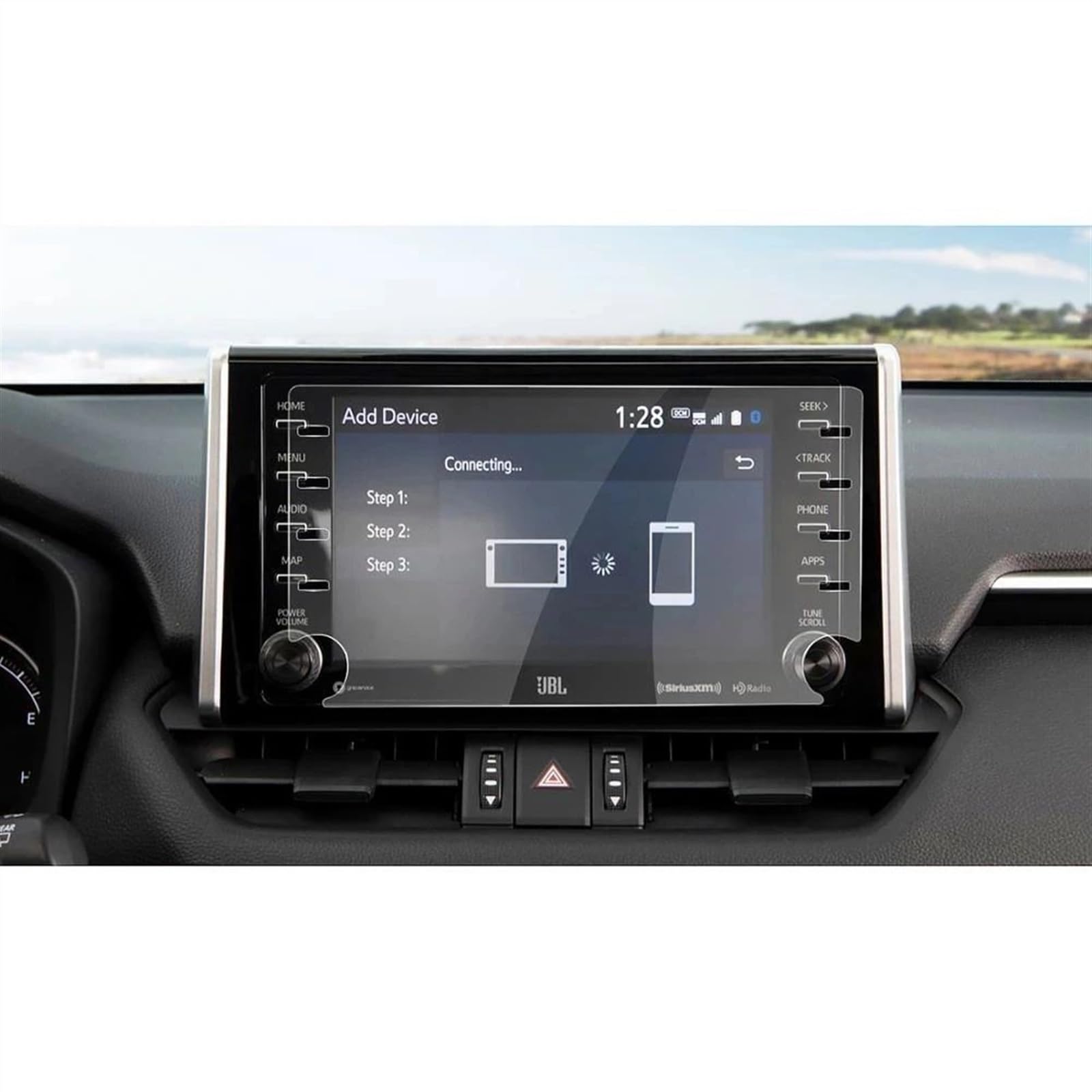 DRCIOQAZR Kompatibel mit CHR für RAV4 2019 2020 Auto-GPS-Navigationsdisplay Displayschutzfolie aus gehärtetem Glas Auto-Innenraumfolie 8 Zoll Auto Navi-Schutzfolie von DRCIOQAZR