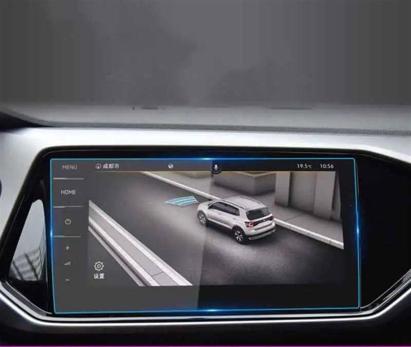 DRCIOQAZR Kompatibel mit VW für Taos für T-Cross 2022 Auto-GPS-Navigations-Armaturenbrett Displayschutzfolie aus gehärtetem Glas Auto Navi-Schutzfolie(GPS) von DRCIOQAZR