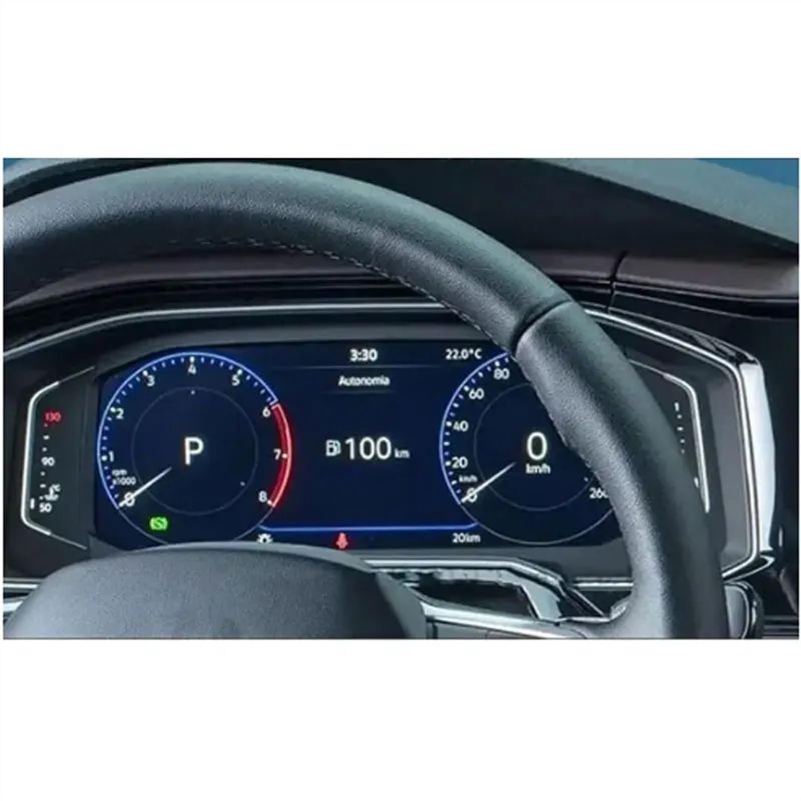 DRCIOQAZR Kompatibel mit VW für Virtus 2023 2024 10,1 Zoll Auto-GPS-Navigations-Armaturenbrett-LCD-Bildschirm Displayschutzfolie aus gehärtetem Glas Auto Navi-Schutzfolie(Instrument) von DRCIOQAZR