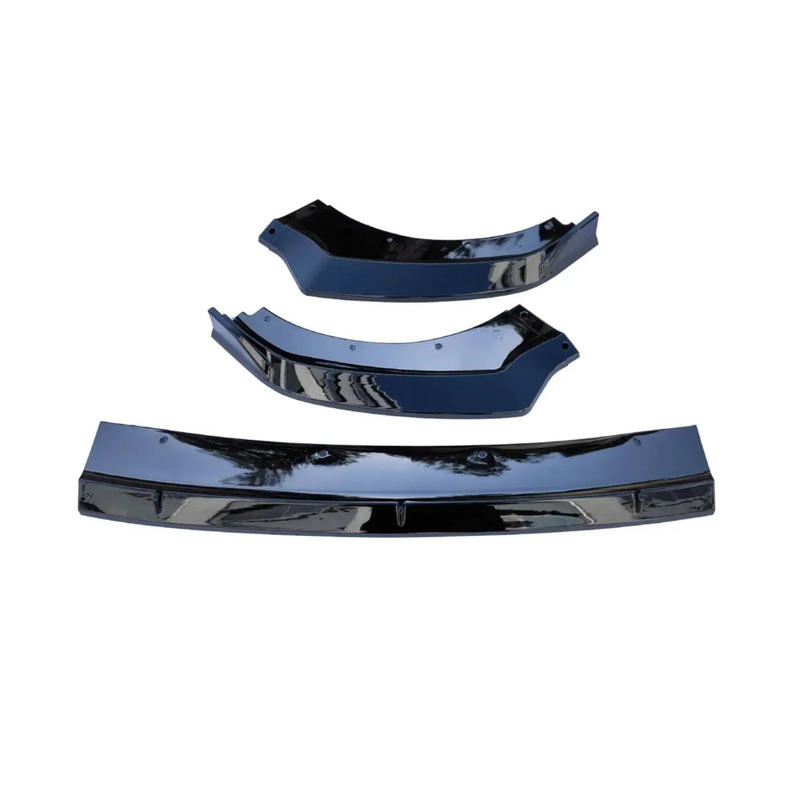 Xuanqingyi Store Frontschweller Kompatibel mit NIO ET5 Air Splitter Carbon Paint Bumper Spoiler 2022 2023 Body Kit Zubehör(Glossy Black) von DRDQFF