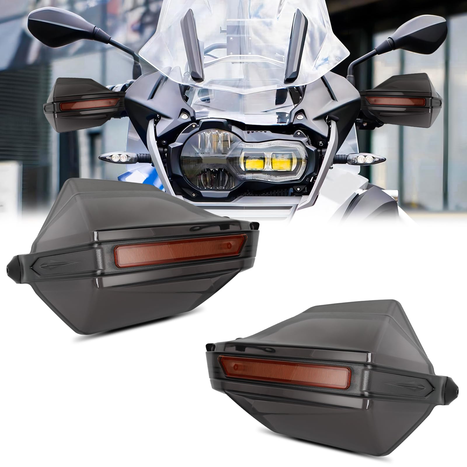 DREAMIZER Motorrad Handschutz, Universal 7/8" 22mm handprotektoren motorrad, handguards motorrad Schutz Windschild kompatibel mit GS1200 K1200 Sport 660 T100 Burgman 125/400 Tricity 125 XJR1300 TDM von DREAMIZER