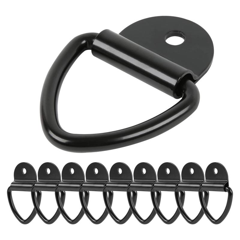 DREAMIZER Zurrringe Anhängerhaken Ladungs-V-Ring-Schraube für LKW, Anhänger, Lager, Boot, 6Pack V-Ring-Schrauben aus strapazierfähigem Stahl, 2'' von DREAMIZER