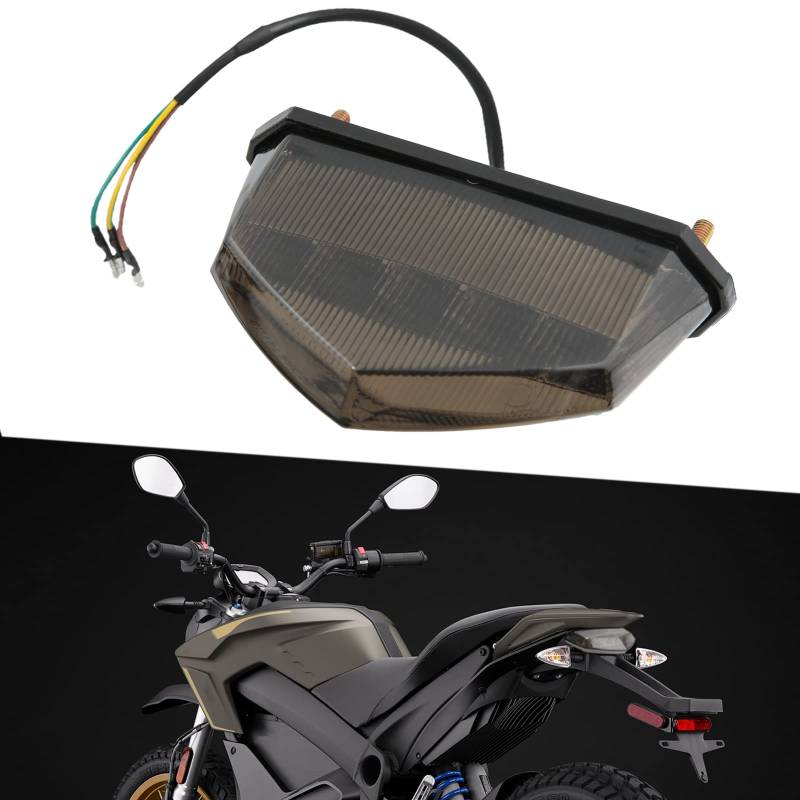 DREAMIZER Motorrad Rücklicht Universal E-geprüft Bremsleuchten 12V 10 Triangle Rücklicht Motorrad Heckleuchte von DREAMIZER