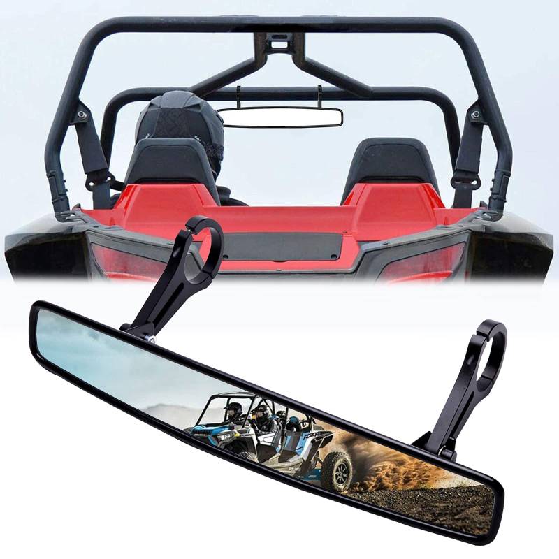 UTV Rückspiegel, 15" Auto UTV Zentraler Rückspiegel mit 1.8" Klemmen Kompatibel 2021 Polaris RZR, Pioneer 1000-5, Can Am, Talon 1000R 1000X von DREAMIZER