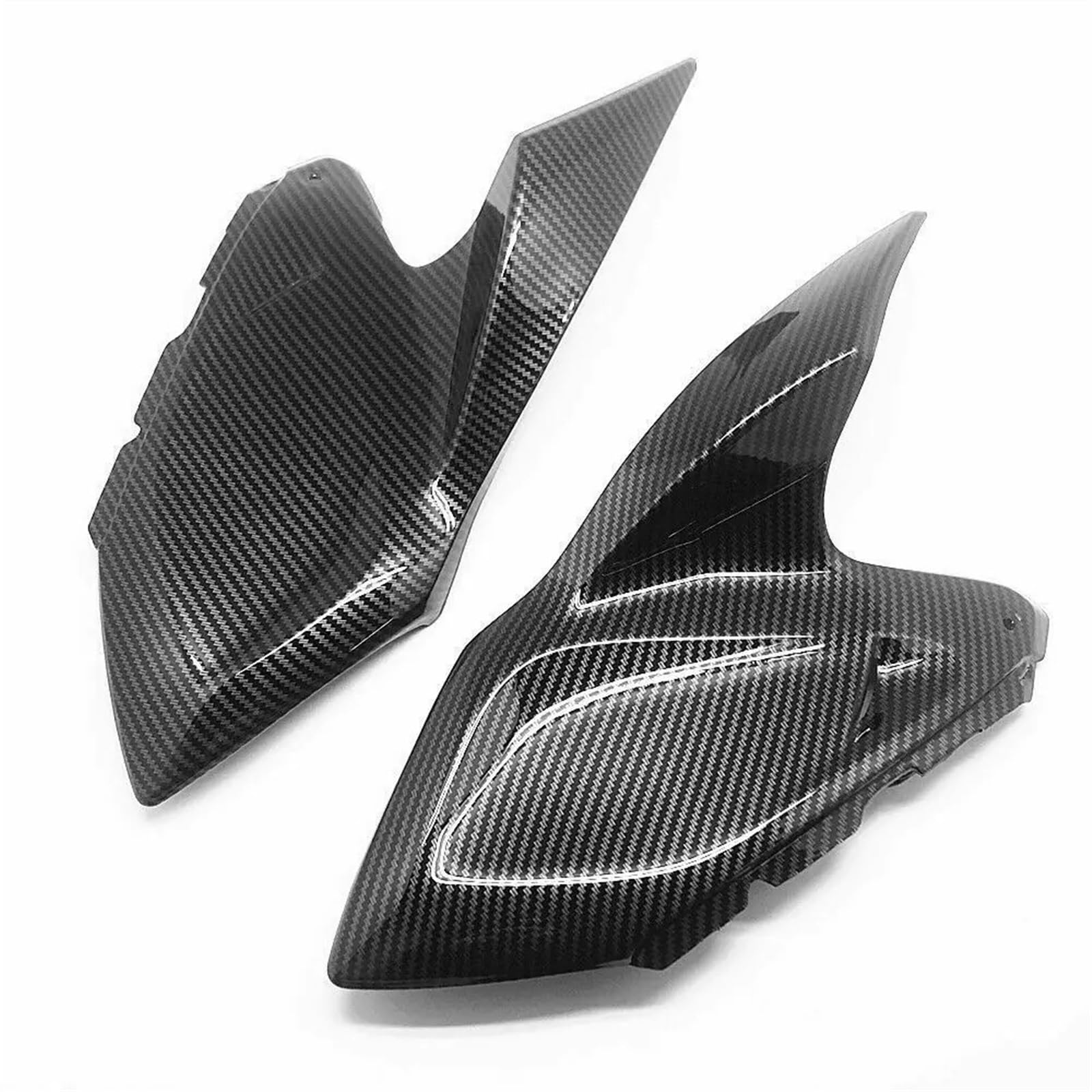 DREEK Motorrad-ABS-Kunststoff, Hydrogetauchtes Carbonfaser-Finish, Obere Seitenverkleidung des Benzintanks, Kompatibel Mit Kawasaki Z1000 2014–2019 von DREEK