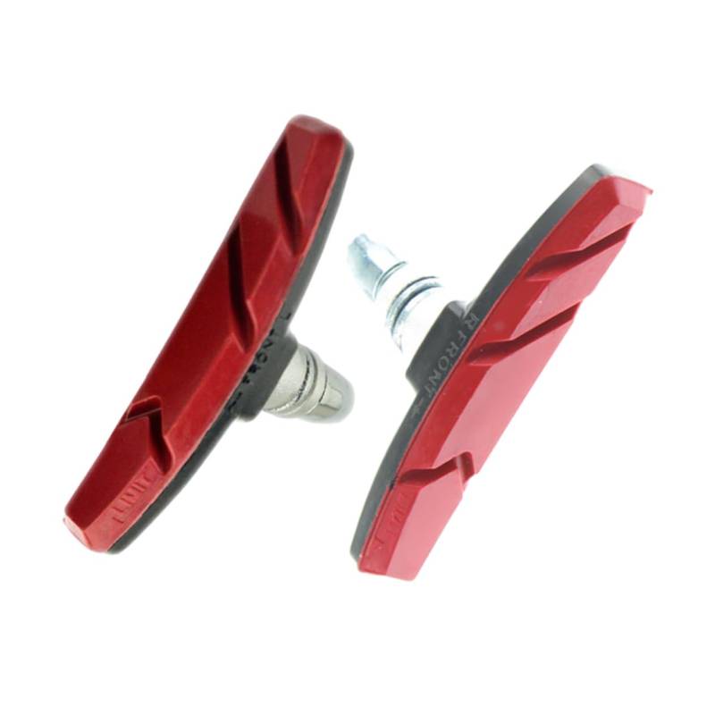 DRESSOOS 1 Paar Bremsbeläge vorne bremskeil brake pads Fahrradbremsbeläge bike brakes bike gadgets Bremse Mountainbike Bremsklotz Trolling-Motor Mountainbike Bremsbeläge Bremsklötze rot von DRESSOOS