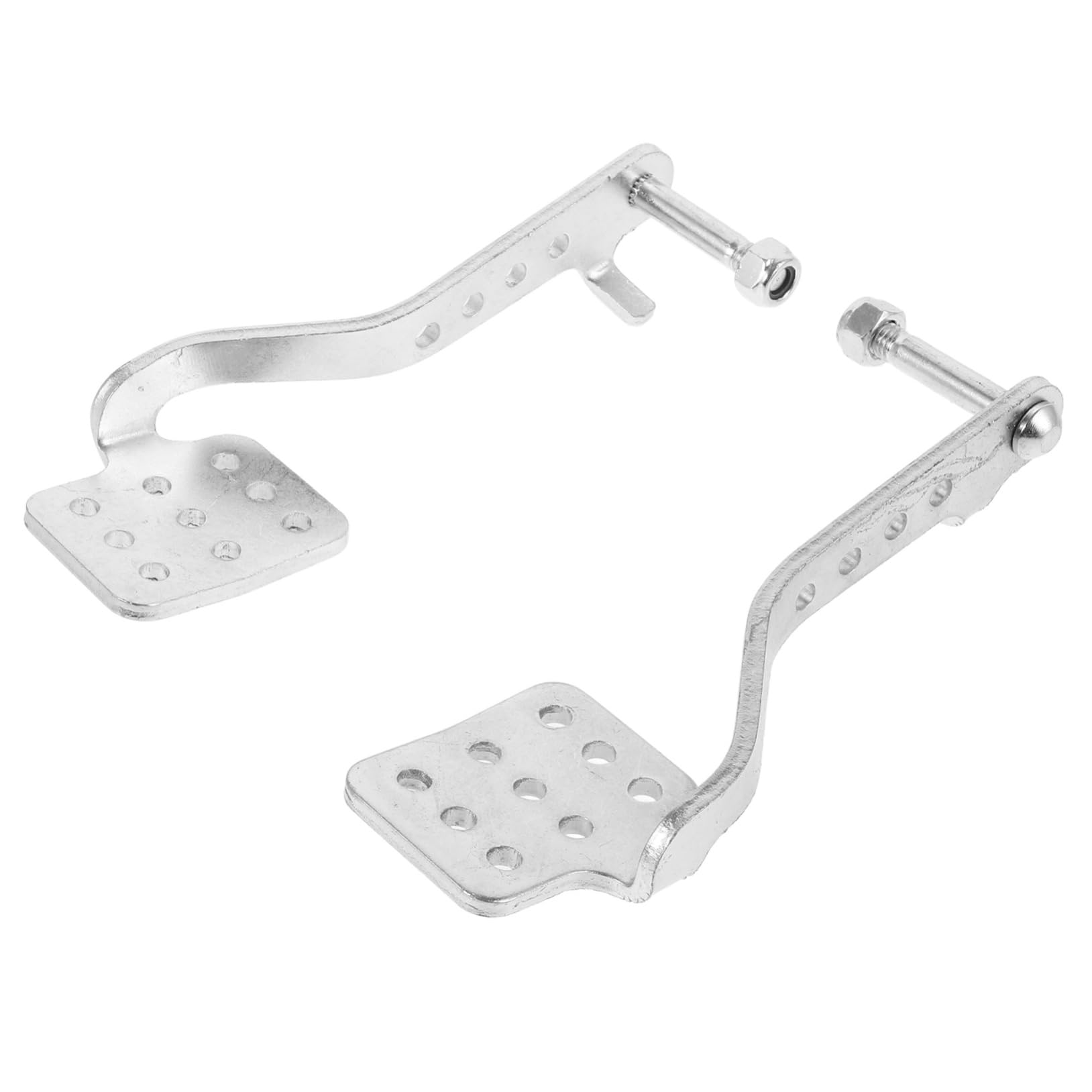 DRESSOOS 1 Paar Go Kart Fußpedal Gas Kart Kart Kit Go Kart Drossel Kart Bremspedal Kit Go Kart Teile Bremspedal Für Go Kart Go Kart Kart Zubehör Eisen Silber von DRESSOOS