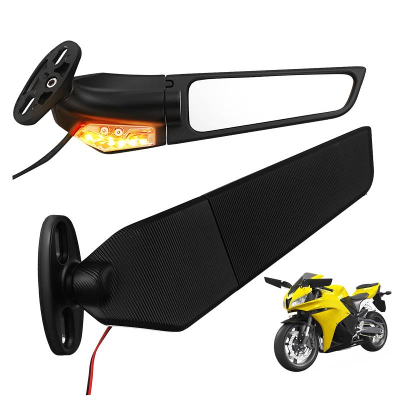 DRESSOOS 1 Paar Rückspiegel Lenkerendenspiegel Für Motorräder -außenspiegel Motorradabdeckung Motorradhandschuhe Herren Motorradlenker Motorradbrille Motorradspiegel Roller Abs von DRESSOOS