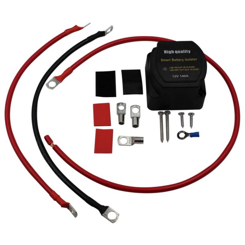 DRESSOOS 1 Satz Relais-Isolator konische Reibahle intelligenter Isolator Spannungsrelais Autozubehör charger ladegeräte Automatisches Relais für Auto automatisches Isolator-Kit Kupfer Black von DRESSOOS