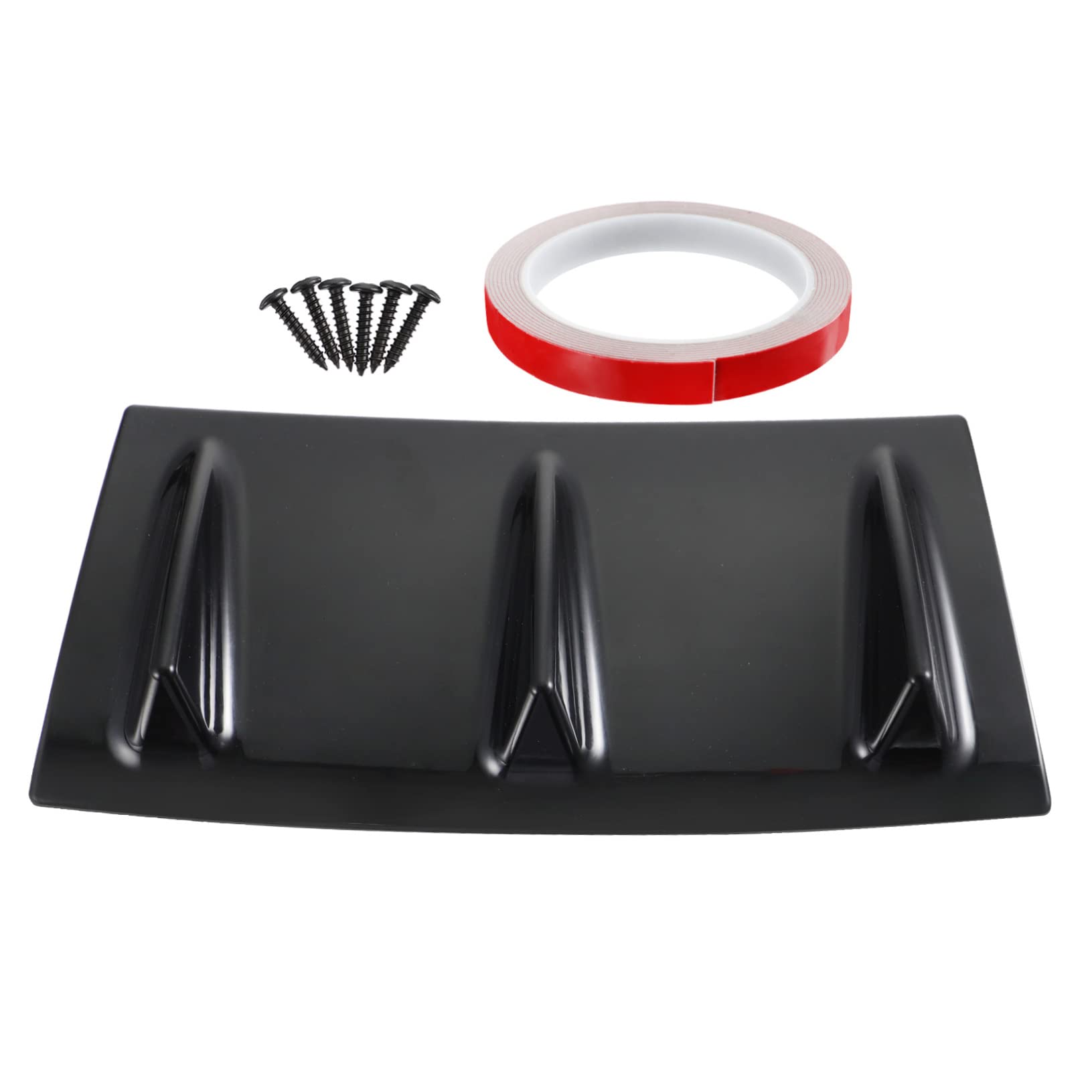 DRESSOOS 1Stk Deflektor stoßstangenschutz heckdiffusor car Accessories Auto Accessoires Stoßfänger Diffusor Spoiler Karosserie-Spoiler Heckspoiler Auto-Universaldiffusor Abs Black von DRESSOOS