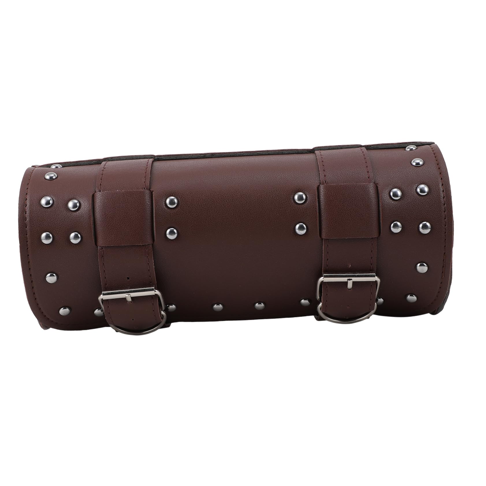 DRESSOOS 1stk Motorradtasche Werkzeugtaschen Für Motorräder -hecktasche Motorradheck Kleines Aufbewahrungstasche Für Motorradwerkzeuge Dickes Doppellagiges Pu-Leder Brown von DRESSOOS