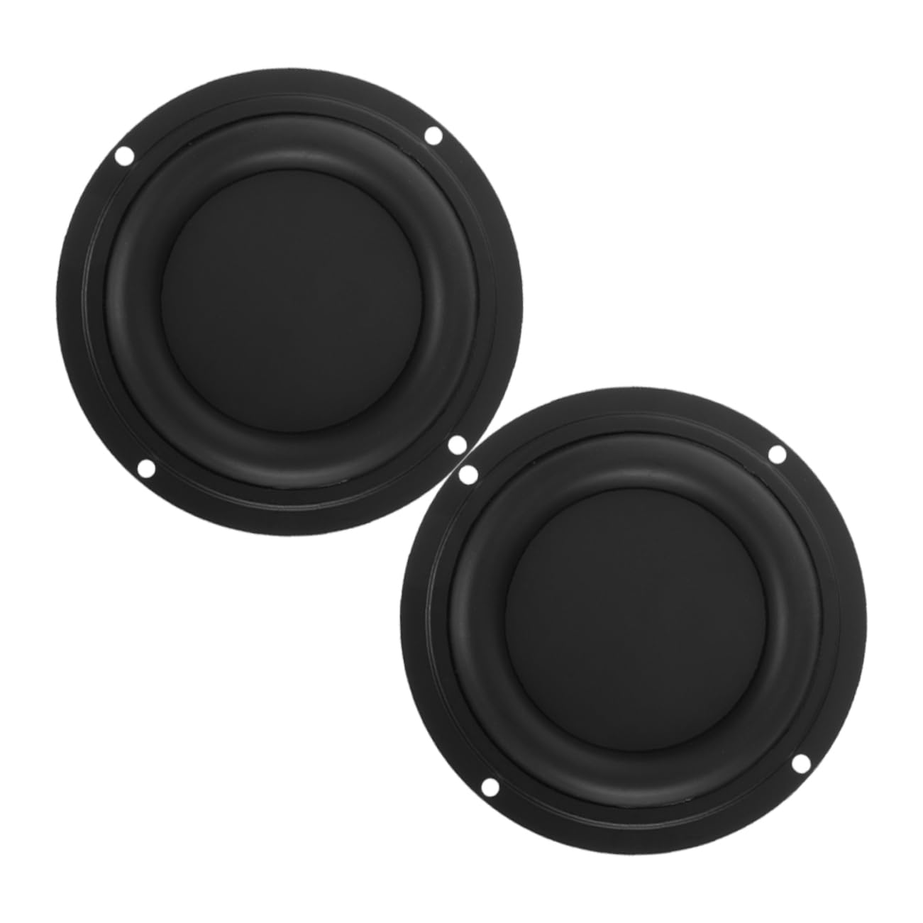 DRESSOOS 2St Bassmembran bass lautsprecher Audio-Bassstrahler Subwoofer-Membran Reparatur von Lautsprechervibrationen Reparatur von Basslautsprechern Runder Bassstrahler Gummi Black von DRESSOOS