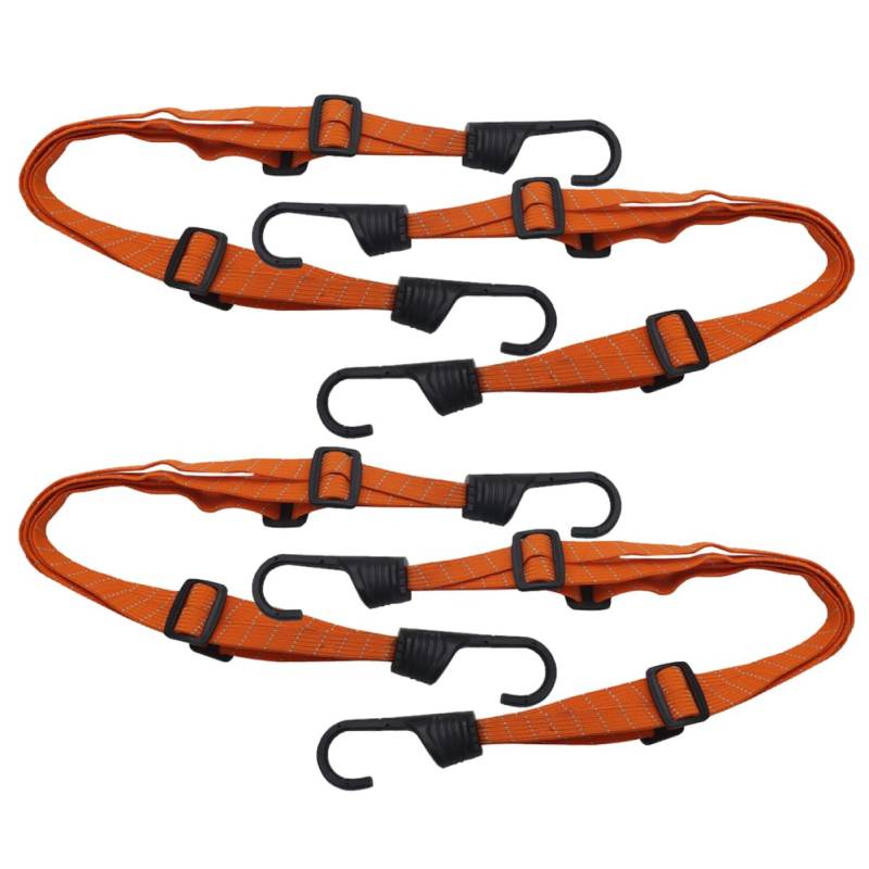 DRESSOOS 4er Set Gepäckspanner Aus Nylon Elastische Bungee Schnur Mit Haken Ideale Fixierung Für Helm Und Gepäck Strapazierfähige Befestigungsriemen Für von DRESSOOS