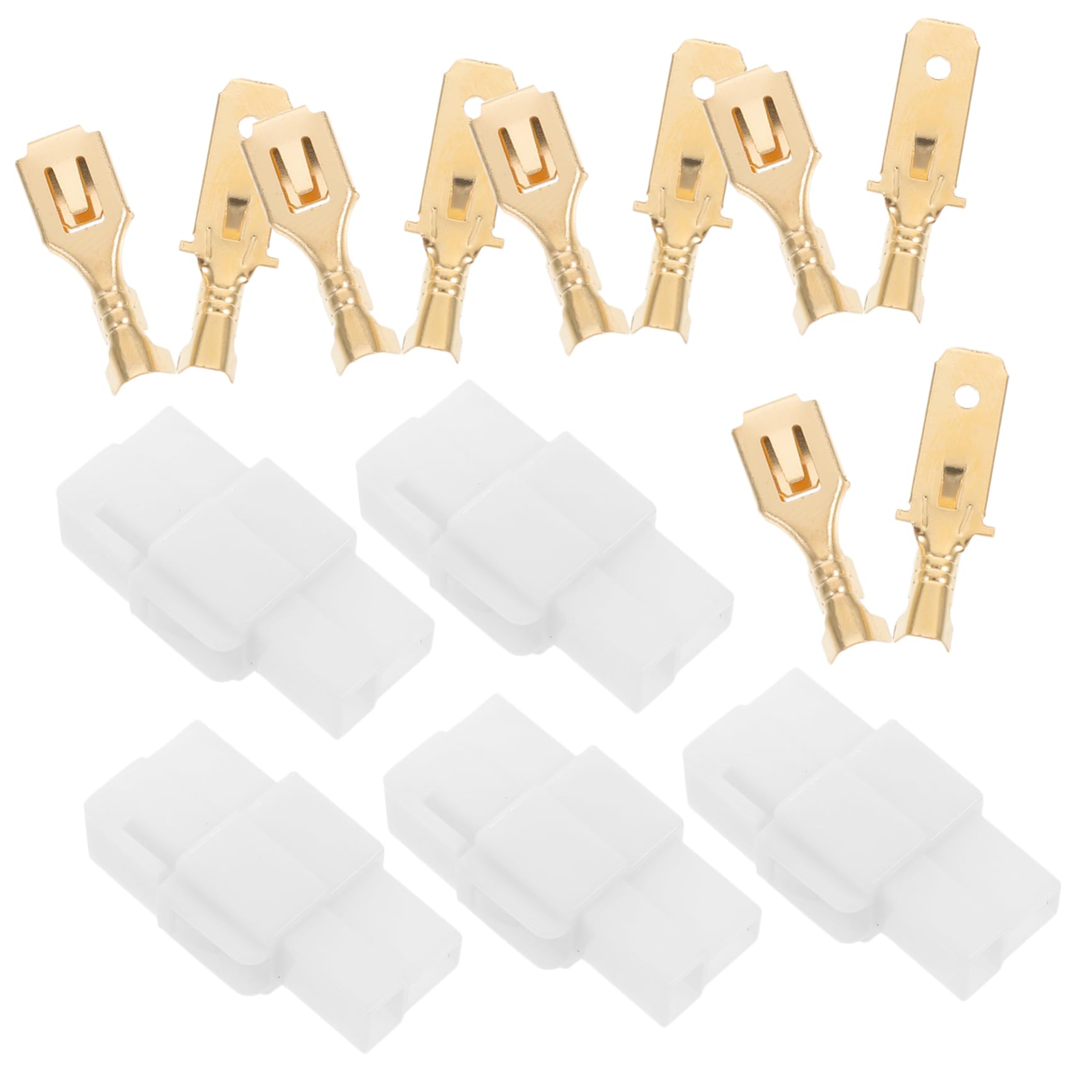 DRESSOOS 5 Sätze Auto Stecker Kfz-verkabelungssteckverbinder Verdrahtungsanschluss Stecker Für Elektrische Kabel Kabelverbinder Stecker Für Drahtverbindung Weiß Plastik von DRESSOOS