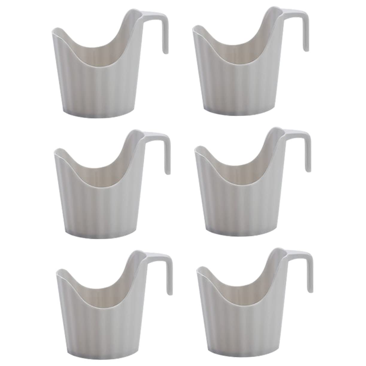 DRESSOOS 6St Isolierter Getränkehalter Kaffeetassenständer Kaffeehalter Tassentrockner Eiskaffeebecher kaffeetassen Halter cupholder Getränkehalter im Büro Kaffeetassenhalter Plastik Weiß von DRESSOOS