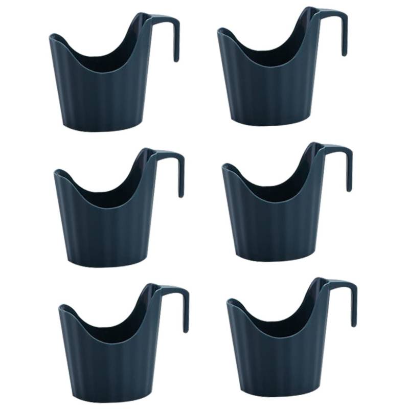 DRESSOOS 6St Isolierter Getränkehalter stählerne Tasse Becherhalter-Klemme Tassenstapler Teesieb kaffeetassen Halter cupholder Anti-Heiß-Pappbecherhalter Getränkehalter im Büro Plastik Blue von DRESSOOS