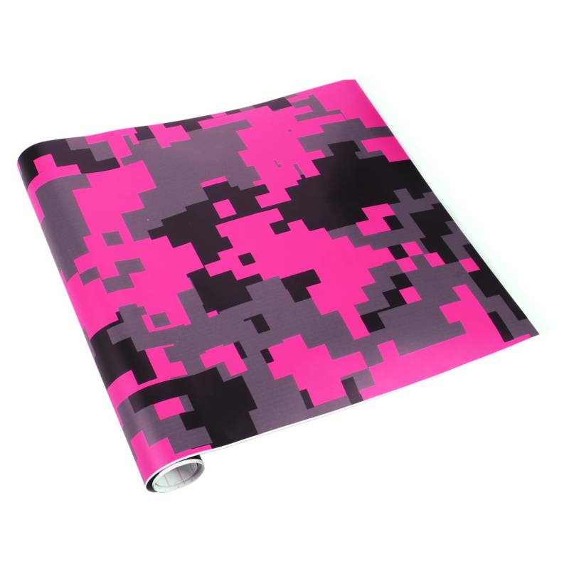 DRESSOOS Auto Aufkleber -Aufkleber Glänzender Aufkleber Für Auto Camo-Auto Graffiti Dekoratives Klebeband LKW-Aufkleber Aufkleber Für Motorräder Fahrzeug-Vinyl Stoßstange Rosa PVC von DRESSOOS