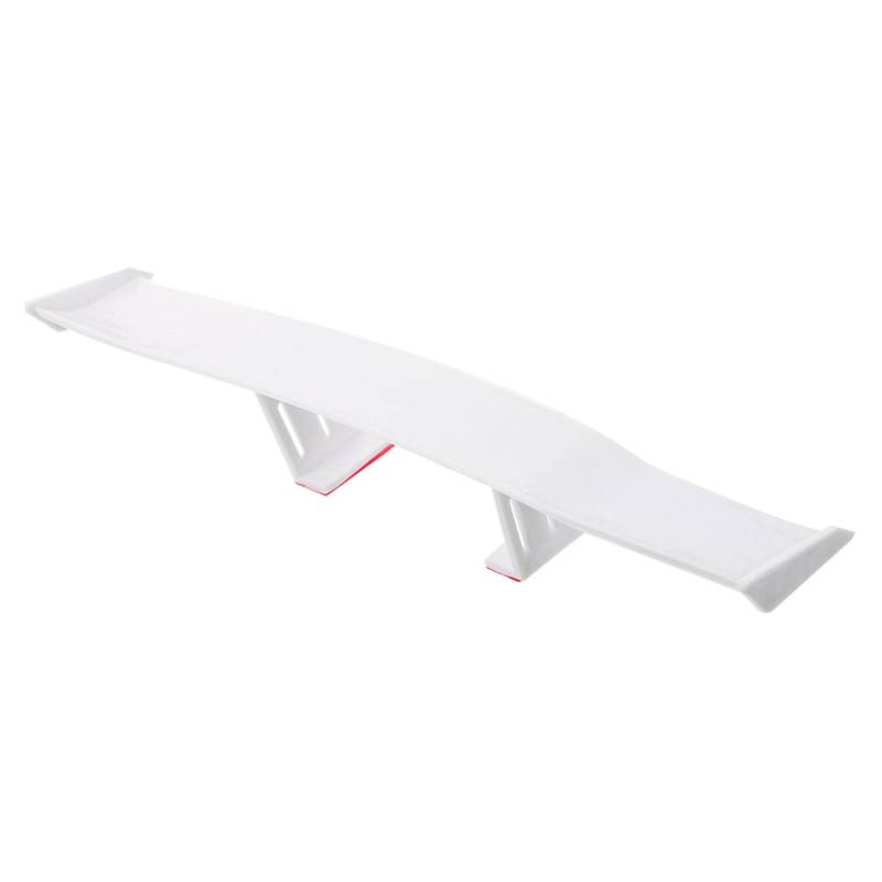 DRESSOOS Autoheck Auto Spoilerflügel Auto-außenzubehör Spoiler Universal Spoiler Für Autos Universal Autospoiler Kofferraumspoiler Universeller Spoiler Auto Zubehör Mini Heckspoiler Weiß von DRESSOOS