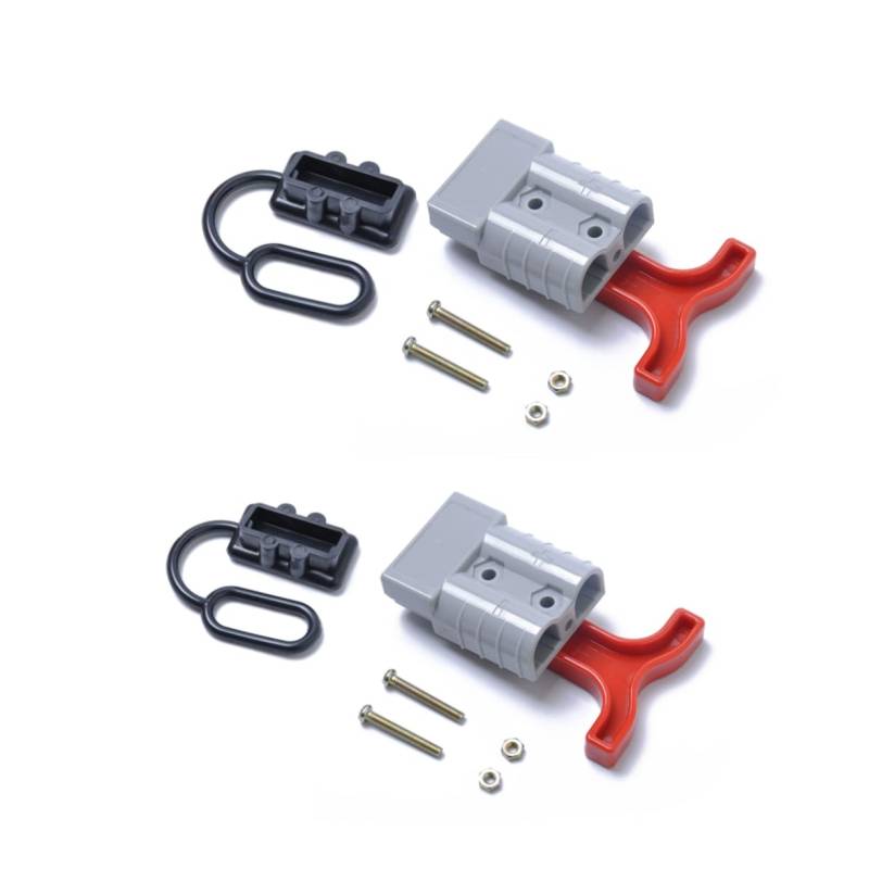 DRESSOOS Batterie Schnellanschluss Stecker 50A 10 12 Awg Für Elektrische Geräte Gabelstapler Winden Anhänger Grau Batteriekabel Schnellverbindung von DRESSOOS