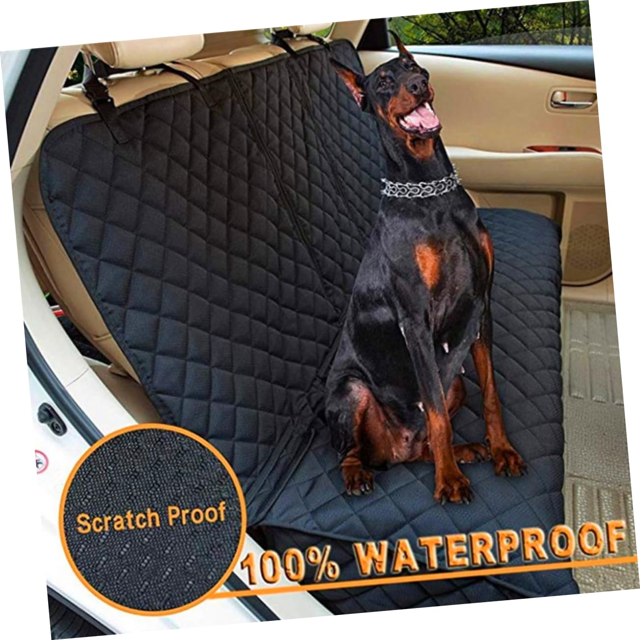 DRESSOOS Einfache Hundematte Papageienstreu Für Den Käfig Auto Hundematte Haustier-Hund-Pads wasserdichte Hundematte Hundeunterlagen Haustiermatte Aus Stoff Einfache Haustierkissen Black von DRESSOOS