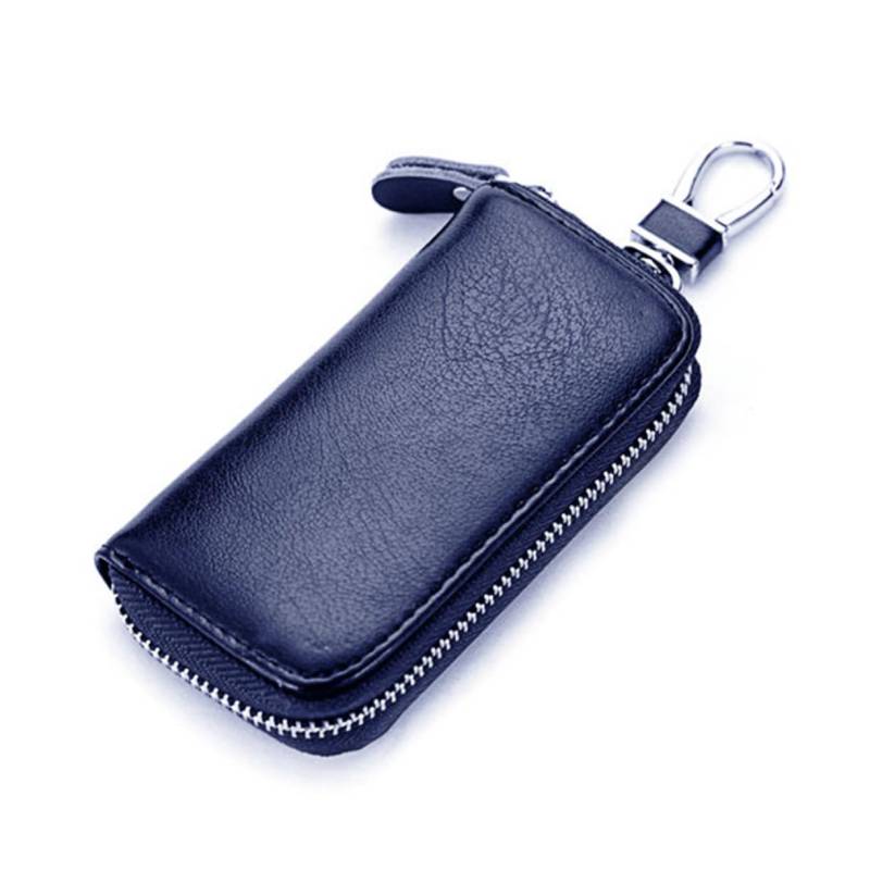 DRESSOOS Schlüsseletui autoschlüssel etui schlüsseltasche Schlüsselbörse schlüsselmäppchen schlüsselanhänger geldbörse schlüsseltäschchen Schlüsselhalter Auto schlüssel Halter Blue von DRESSOOS