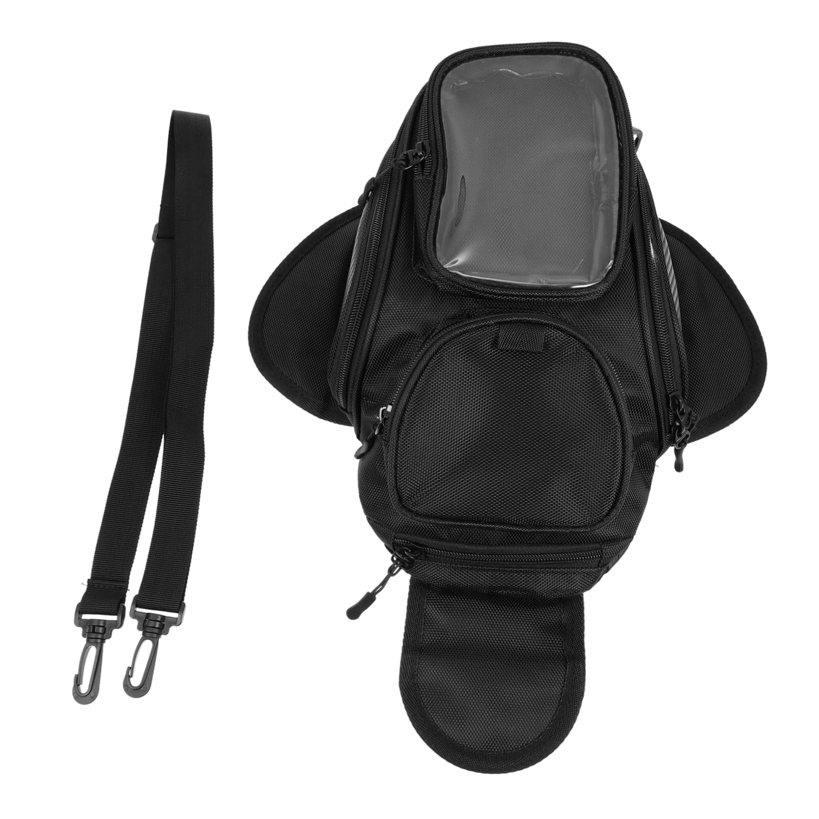 DRESSOOS Tankrucksack -Tanktasche Tankrucksack-Regenschutz sitztasche motorradtaschen Motorbike Bags Tankrucksack für Modische Motorradtasche Oxford Black von DRESSOOS