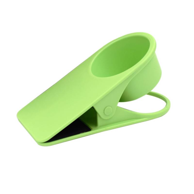 DRESSOOS Tischbecherhalter Kaffeetassenhalter seitlicher Halteclip für den Schreibtisch Tisch Flaschenhalter Untertassenclip Green von DRESSOOS