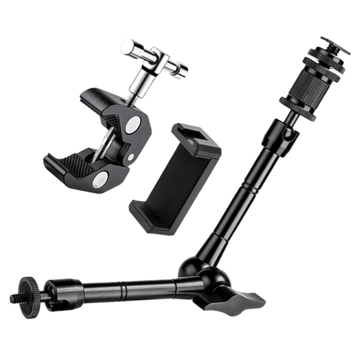 DRESSOOS Verstellbare Clip On Handyhalterung Für Auto Und Zuhause Smartphone Halterung Für Tisch Bett Und Schreibtisch Flexibel Und Stabil 1 Set von DRESSOOS