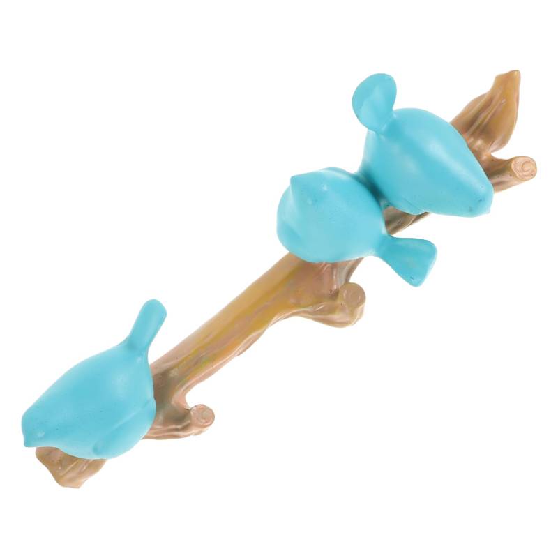 DRESSOOS Vogelhaken Vogel Wandhaken Dekorative Aufhängung Dekorative Haken Wandhaken Blau Schlüsselanhänger Stift Kette Haken zum Aufhängen von Kleidung lustige Wandhaken Kunstharz Sky-Blue von DRESSOOS