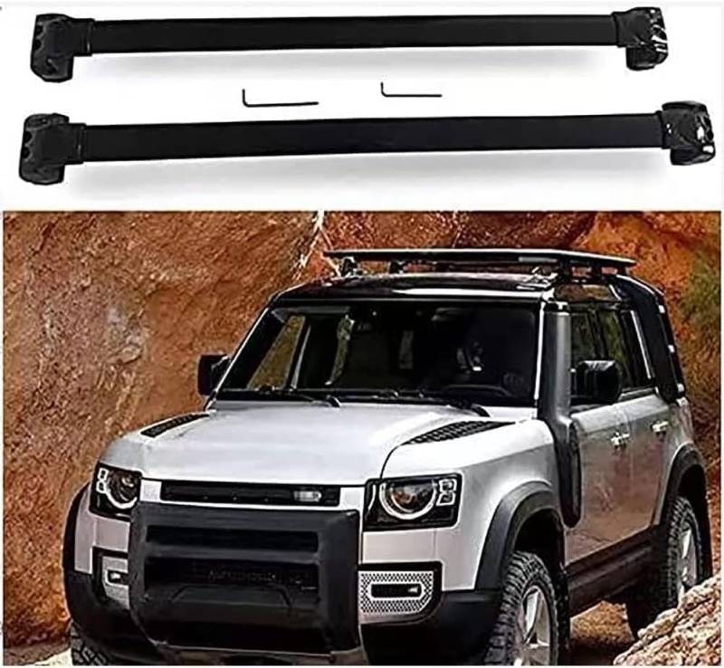 2 Stück Auto Dachträger Für Land Rover Defender L851 4D 110 2021-2023, Fahrradträger, Dachboxen Oder Als Skihalter Für Offene Dachrelinge, Auto Zubehör von DRYFAL