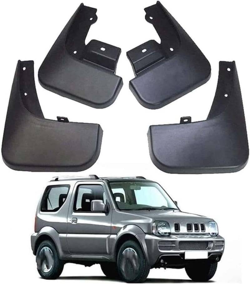 Auto Schmutzfänger, für Suzuki Jimny 2005-2010 2011-2016 Vorne und Hinten, Kratzfestem Kotflügel Zubehör Spritzschutz Antikollisionsstreifen von DRYFAL